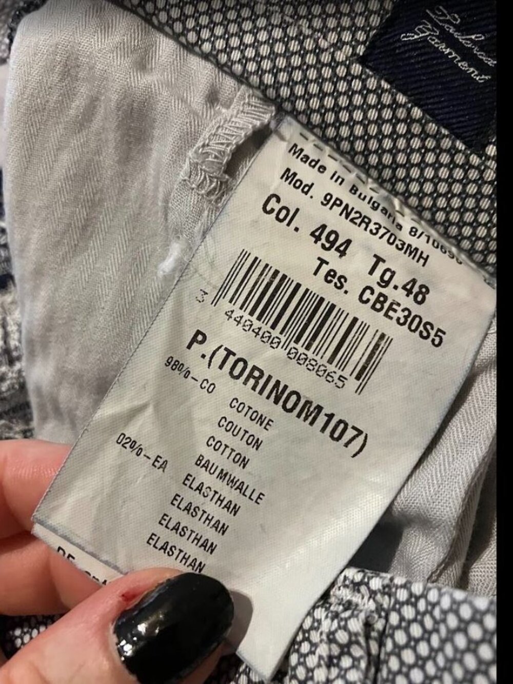 Torino slim fit Chinos by Mason's. Size 48 - Picture 4 of 6